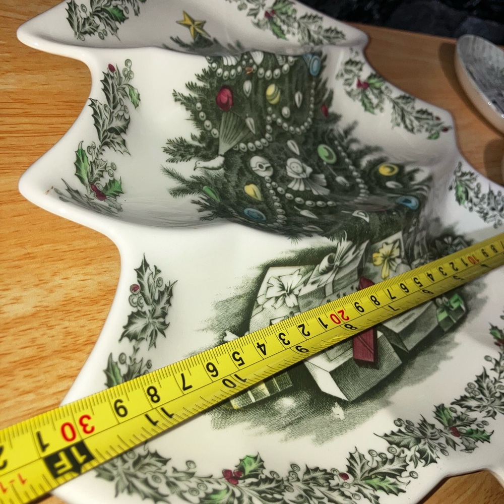 Vintage Johnson brothers Holiday Tree Serving Platter Set - Picture 4 of 8
